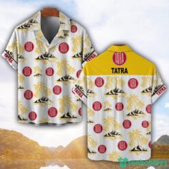 Tatra Yellow Coconut Pattern Combo 3D Hawaiian Shirt And Shorts Product Photo 1