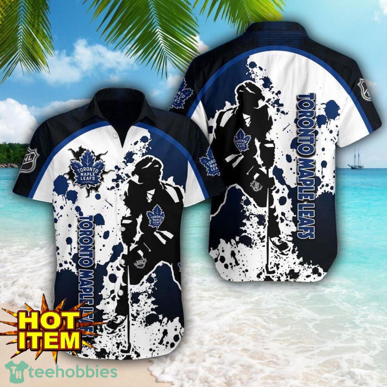 Toronto Maple Leafs Sports Team Player 3D Hawaiian Shirt For Fans image Toronto Maple Leafs Sports Team Player 3D Hawaiian Shirt For Fans Product Photo 1