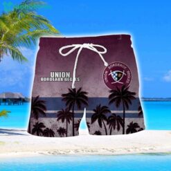Union Bordeaux Begles Coconut Aloha Hawaiian Shirt And Shorts Beach Set For Men And Women Product Photo 2