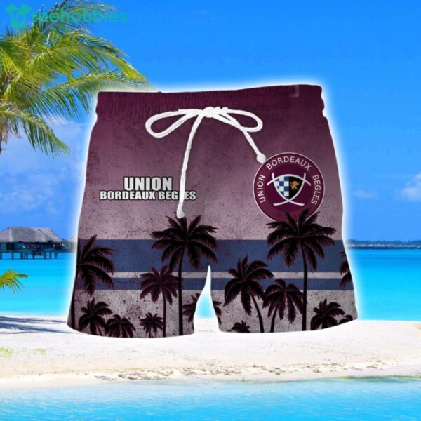 Union Bordeaux Begles Coconut Aloha Hawaiian Shirt And Shorts Beach Set For Men And Women Product Photo 2