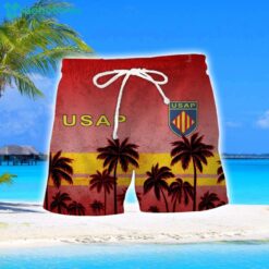 USA Perpignan Coconut Aloha Hawaiian Shirt And Shorts Beach Set For Men And Women Product Photo 2