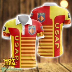 USA Perpignan Striped 3D Polo Shirt For Men Product Photo 1