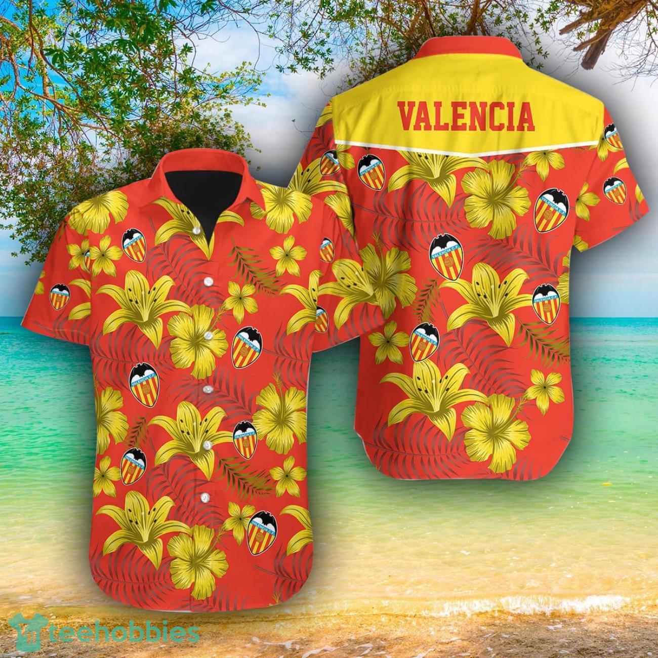 Valencia AOP Hawaiian Shirt For Men And Women Summer Gift Product Photo 1