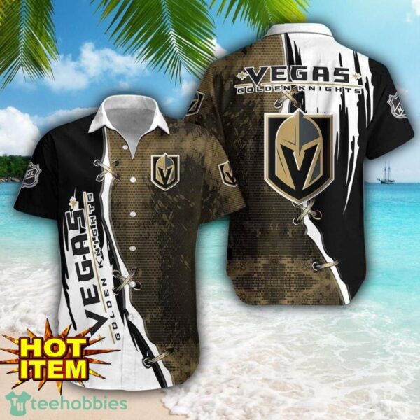 Vegas Golden Knights Logo Team Printed 3D Hawaiian Shirt Beach Summer Gift Product Photo 1