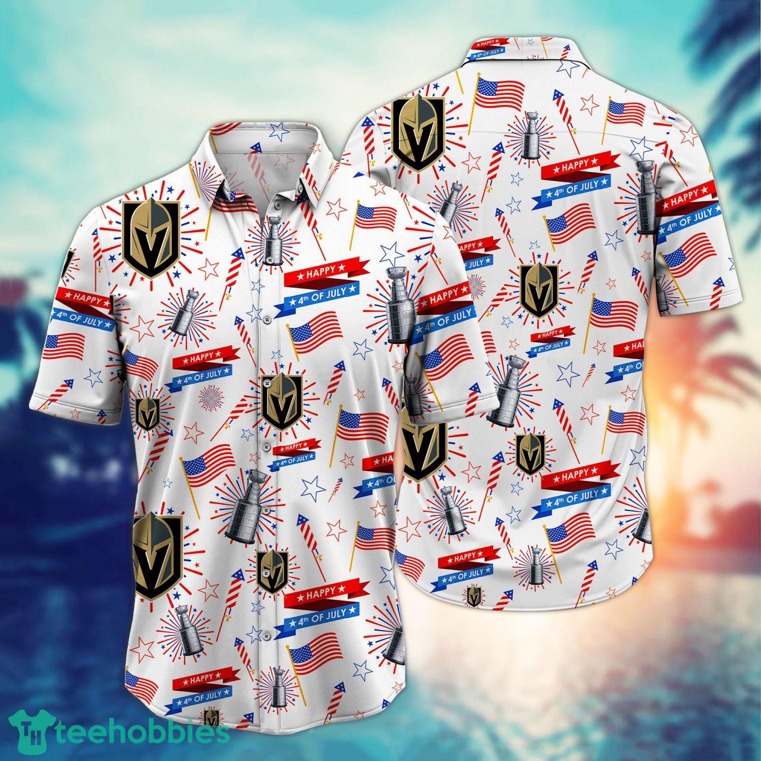 Vegas Golden Knights Stanley Cup Happy 4th Of July Hawaiian Shirt Holiday Gift For Men Women Product Photo 1