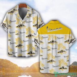 Vespa Yellow Coconut Pattern Combo 3D Hawaiian Shirt And Shorts Product Photo 1