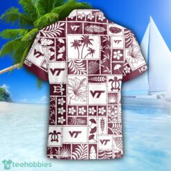 Virginia Tech Hokies 3D Hawaiian Shirt Special Beach Pattern Hawaii Shirt image Virginia Tech Hokies 3D Hawaiian Shirt Special Beach Pattern Hawaii Shirt Product Photo 3