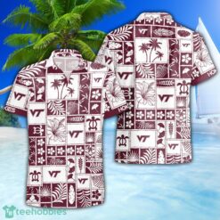 Virginia Tech Hokies 3D Hawaiian Shirt Special Beach Pattern Hawaii Shirt Product Photo 1