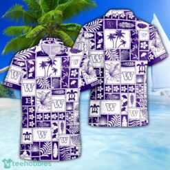 Washington Huskies 3D Hawaiian Shirt Special Beach Pattern Hawaii Shirt Product Photo 1