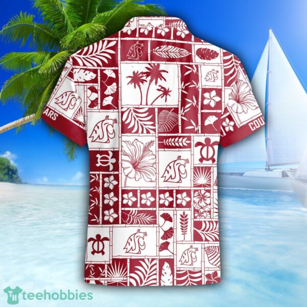 Washington State Cougars 3D Hawaiian Shirt Special Beach Pattern Hawaii Shirt Product Photo 3