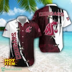 Washington State Cougars Logo Team Printed 3D Hawaiian Shirt Beach Summer Gift Product Photo 1