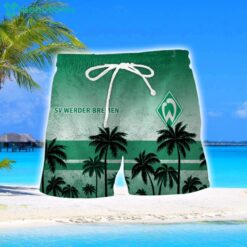 Werder Bremen Coconut Aloha Hawaiian Shirt And Shorts Beach Set For Men And Women Product Photo 2