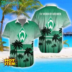 Werder Bremen Coconut Aloha Hawaiian Shirt And Shorts Beach Set For Men And Women Product Photo 1