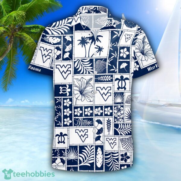 West Virginia Mountaineers 3D Hawaiian Shirt Special Beach Pattern Hawaii Shirt Product Photo 2