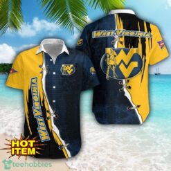 West Virginia Mountaineers Logo Team Printed 3D Hawaiian Shirt Beach Summer Gift Product Photo 1