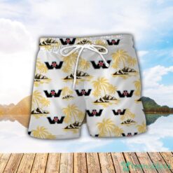 Western Star Yellow Coconut Pattern Combo 3D Hawaiian Shirt And Shorts Product Photo 2