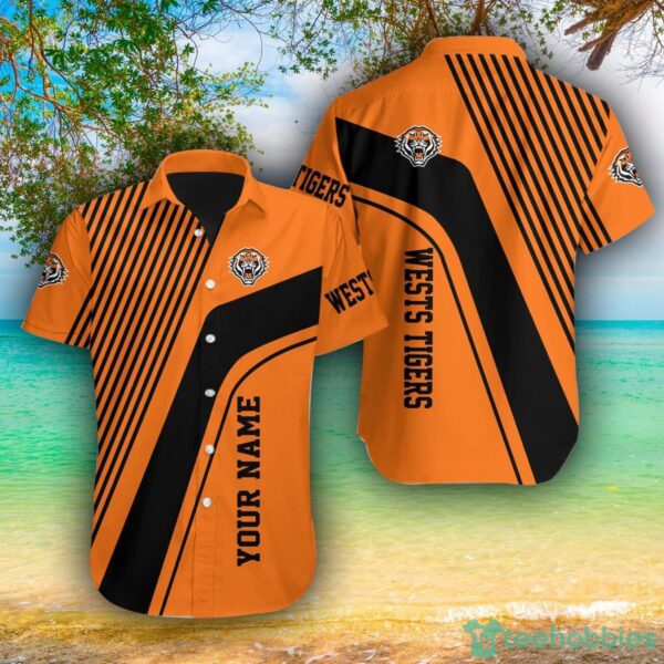 Wests Tigers AOP Hawaiian Shirt For Men And Women Summer Gift Custom Name Product Photo 1