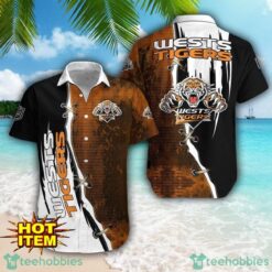 Wests Tigers Logo Team Printed 3D Hawaiian Shirt Beach Summer Gift Product Photo 1