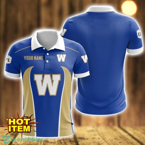 Winnipeg Blue Bombers 3D Polo Shirt Personalized Name Gift Ideas For Fans Product Photo 1