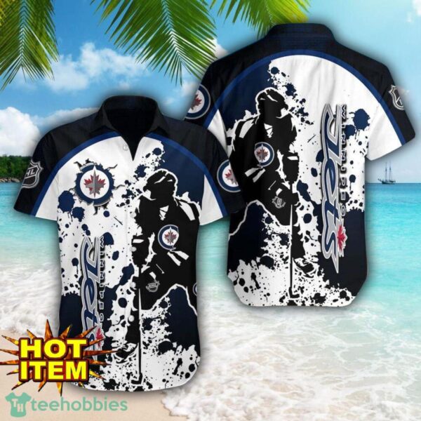 Winnipeg Jets Sports Team Player 3D Hawaiian Shirt For Fans Product Photo 1