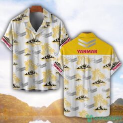 Yanmar Yellow Coconut Pattern Combo 3D Hawaiian Shirt And Shorts Product Photo 1