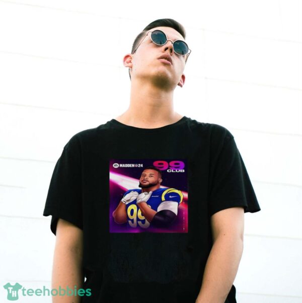 Aaron Donald Cartoon Pictures Madden 24 NFL Overall T Shirt - G500 Gildan T-Shirt