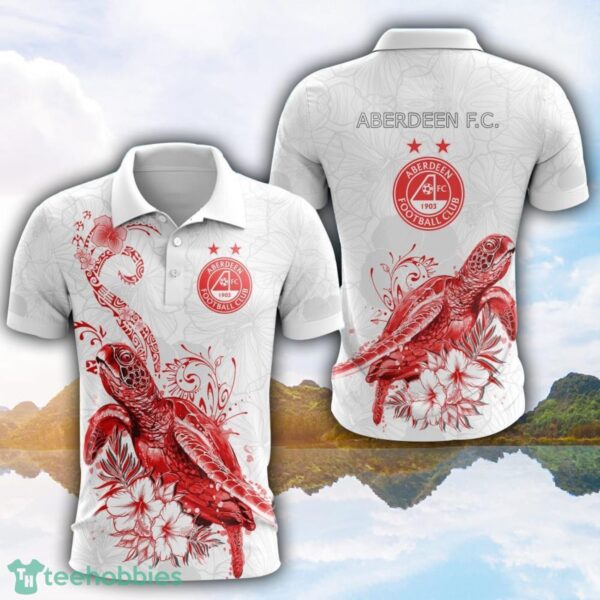 Aberdeen F.C Turtle White Polo Shirt For Men And Women Gofl Polo Product Photo 1