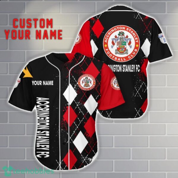 Accrington Stanley Custom Name 3D Baseball Jersey Shirt Men Women Gift Product Photo 1