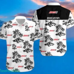 ADVANCE AUTO PARTS Black Coconut Tree Pattern Beach awaiian Shirt And Shorts For Men And Women Product Photo 2