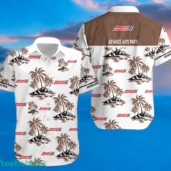ADVANCE AUTO PARTS Coconut Tree Pattern Beach Hawaiian Shirt And Shorts For Fans Product Photo 1