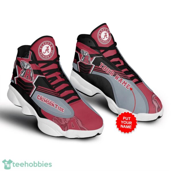 Alabama Crimson Tide Sports Air Jordan 13 Sneakers Custom Name Product Photo 1
