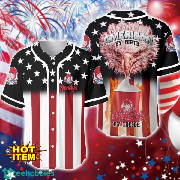 American By Birth Wendy's By Choice Baseball Jersey For Men And Women Product Photo 1