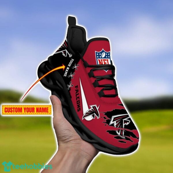 Atlanta Falcons Personalized Name NFL Limited Max Soul Shoes Product Photo 2