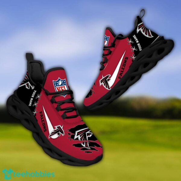 Atlanta Falcons Personalized Name NFL Limited Max Soul Shoes Product Photo 4