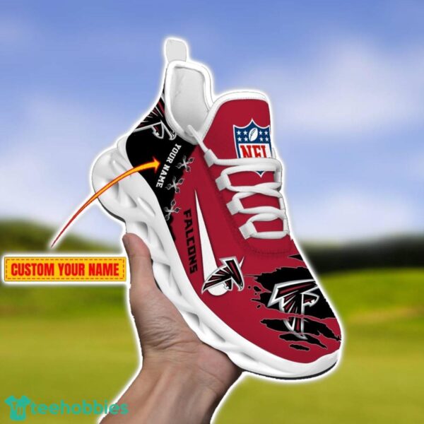 Atlanta Falcons Personalized Name NFL Limited Max Soul Shoes Product Photo 1