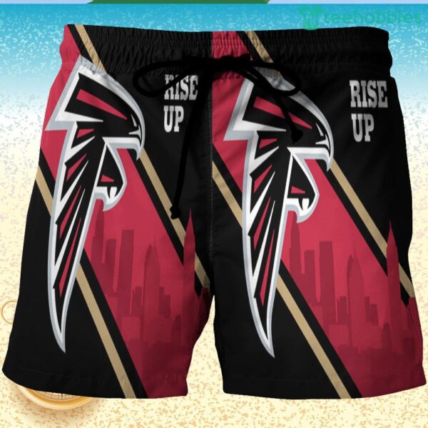 Atlanta Falcons Rise Up City 3D Printed Hawaiian Shorts Product Photo 1