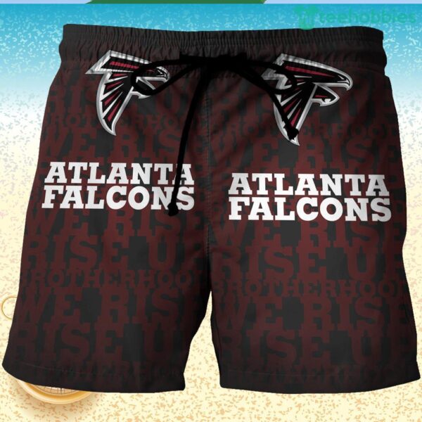 Atlanta Falcons Rise Up Seamless 3D Printed Hawaiian Shorts Product Photo 1