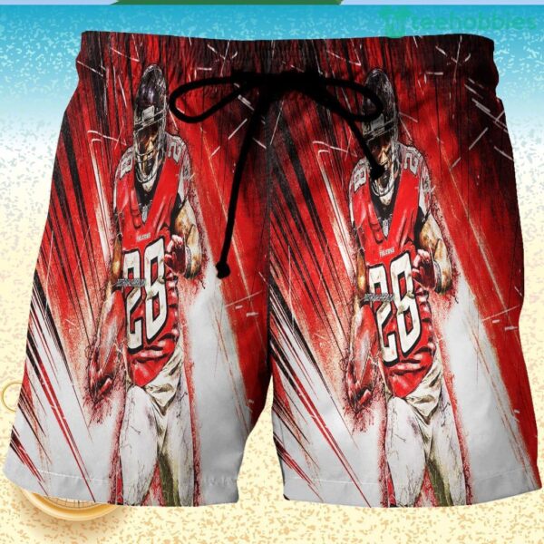 Atlanta Falcons Terron Ward 28 3D Printed Hawaiian Shorts Product Photo 1