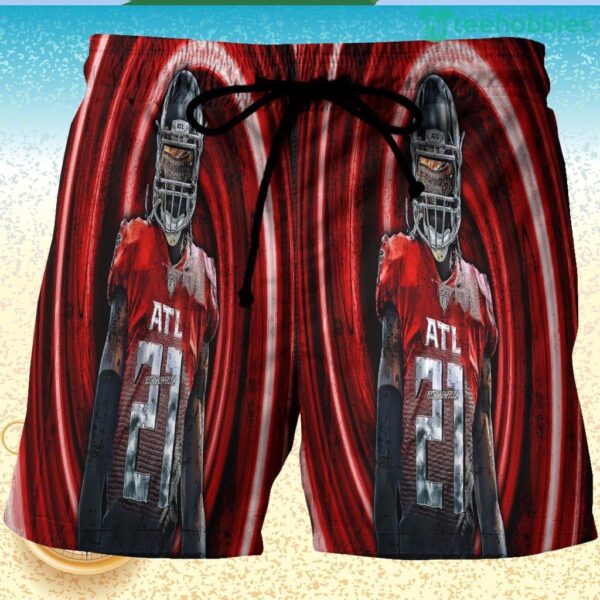 Atlanta Falcons Todd Gurley 21 v3 3D Printed Hawaiian Shorts Product Photo 1