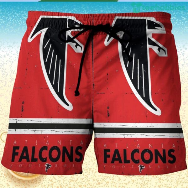 Atlanta Falcons Vintage Logo 3D Printed Hawaiian Shorts Product Photo 1