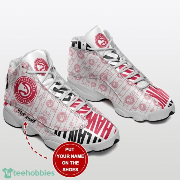 Atlanta Hawks Custom Name Air Jordan 13 Sneakers Sport Shoes Gift For Men And Women Product Photo 1