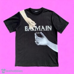 Balmain Paris Statue Print Black Crewneck T-Shirt Product Photo 1