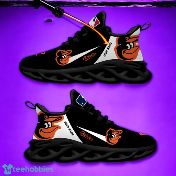 Baltimore Orioles Team Logo Personalized Name MLB Max Soul Shoes For Men Women Sport Gift Product Photo 2