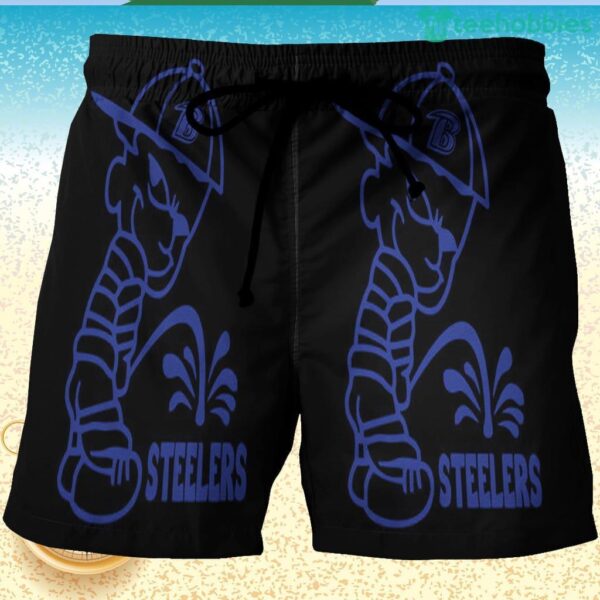 Baltimore Ravens Funny Boy 3D Printed Hawaiian Shorts Product Photo 1