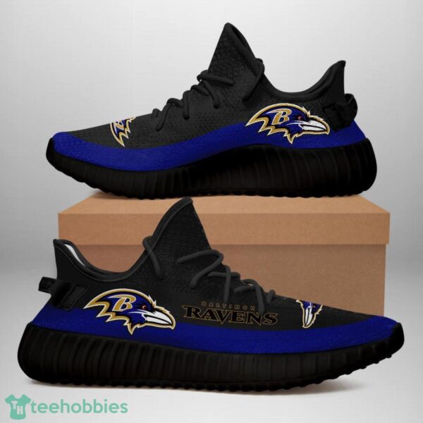 Baltimore Ravens Yeezy Sneakers For Men And Women Sport Team Gift Product Photo 2
