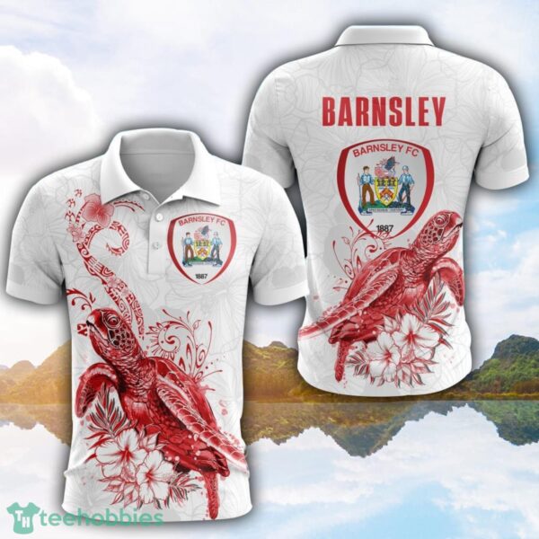 Barnsley F.C Turtle White Polo Shirt For Men And Women Gofl Polo Product Photo 1