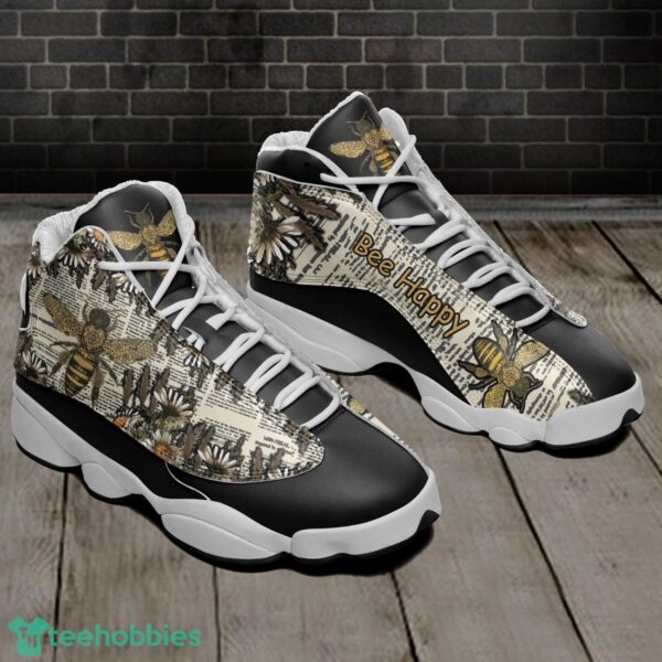Bee Happy Air Jordan 13 Sneakers Sport Shoes Gift For Men And Women Product Photo 1