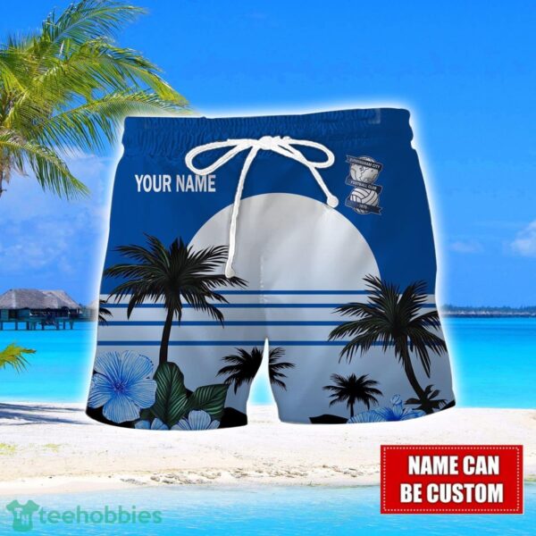 Birmingham City F.C Floral Flower 3D Hawaiian Shirt And Shorts Custom Name Product Photo 2