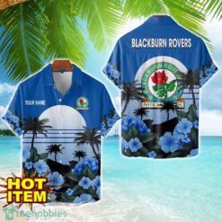 Blackburn Rovers Floral Flower 3D Hawaiian Shirt And Shorts Custom Name Product Photo 1