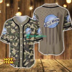 Blue Moon Camouflage Military camouflage Patterns Flag Baseball Jersey Shirt Product Photo 1